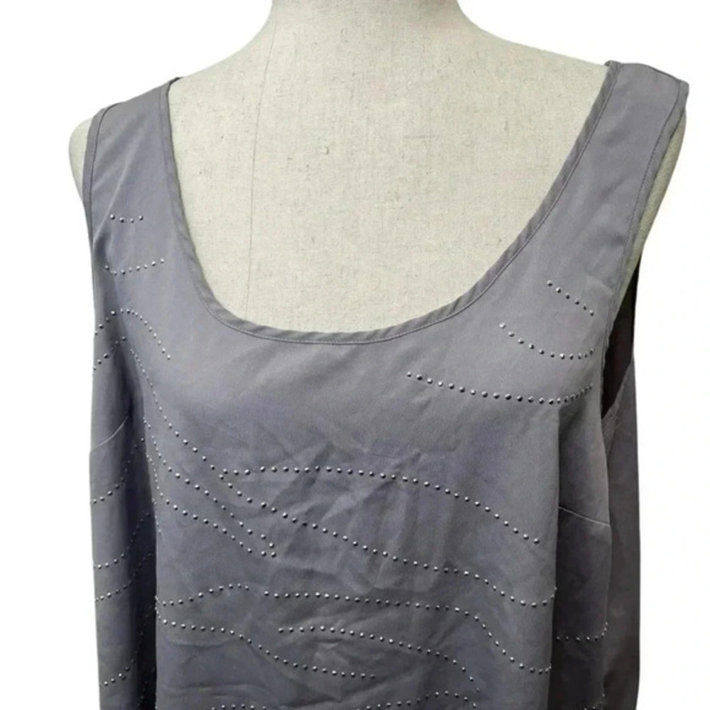 second Ella Gray studded Tank Top Women’s Sz XL sleeveless